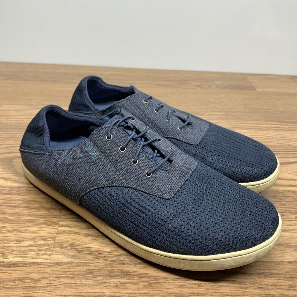 Olukai Nohea‎ Moku Mens Shoes Size 11 Blue Mesh Slip On Casual Sneakers